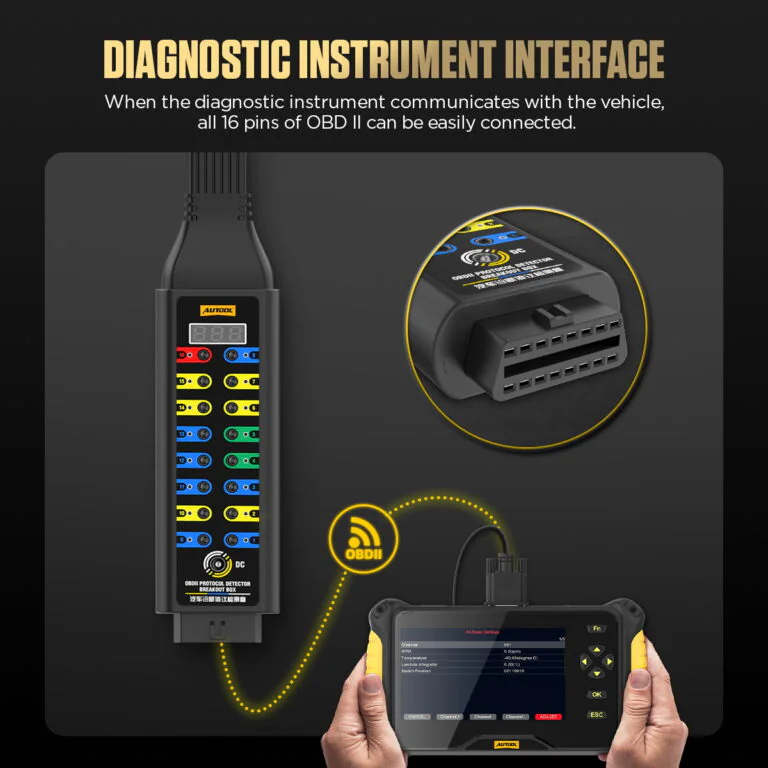 AUTOOL Upgraded OBD2 Breakout Box