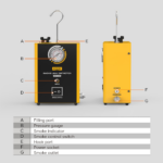AUTOOL SDT60 Automotive Smoke Machine Leak Detector with Pressure Gauge