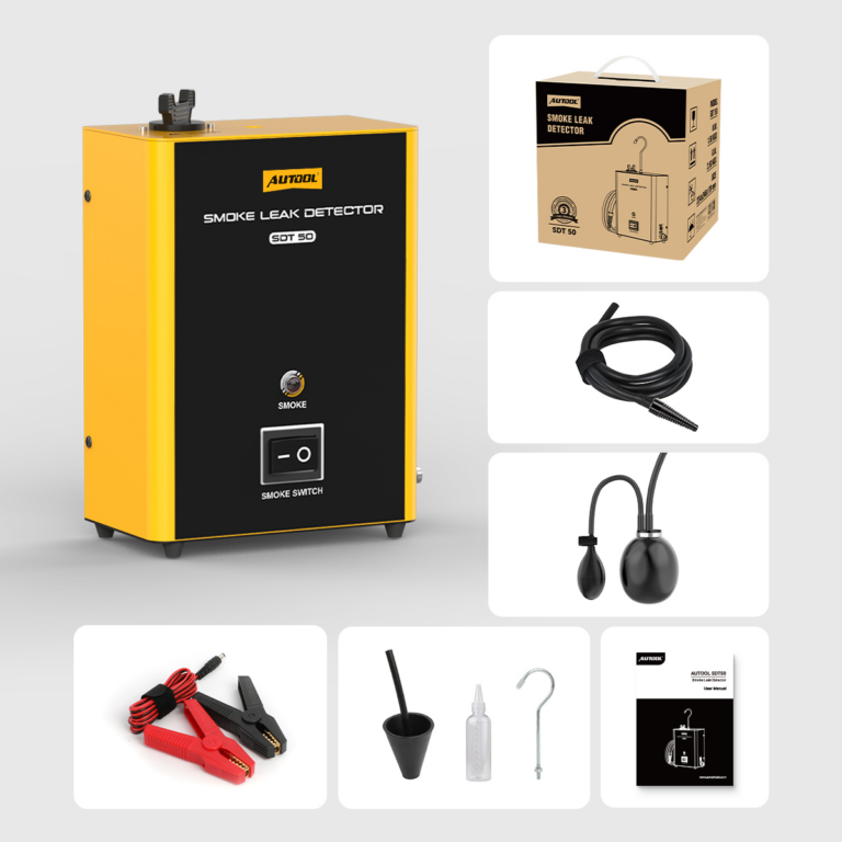 AUTOOL SDT50 Automotive Smoke Machine with Built-In Air Pump