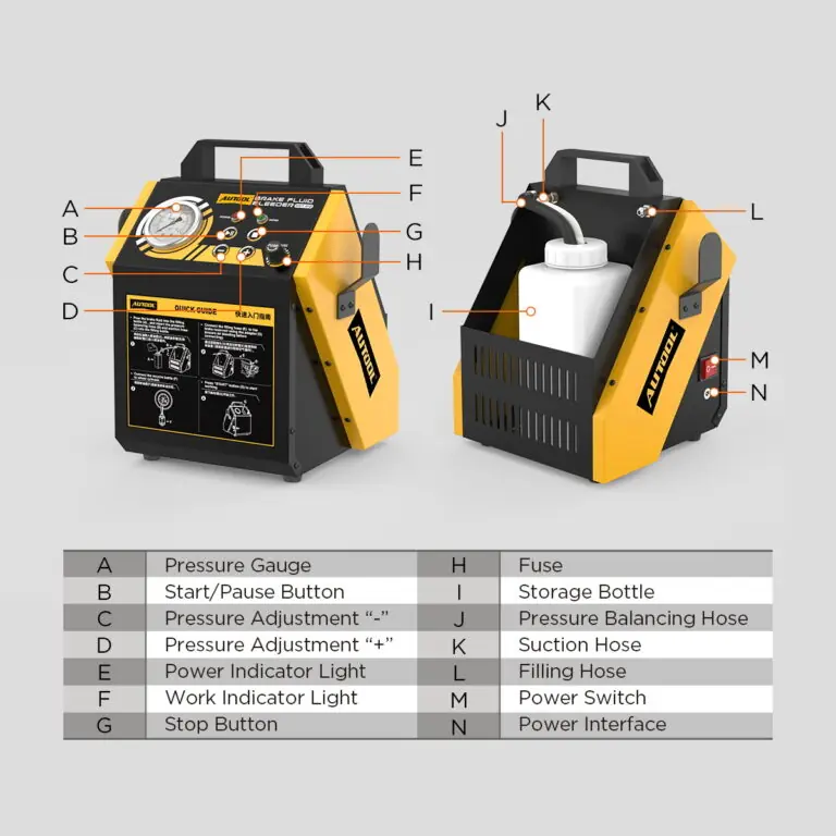 AUTOOL AST612 12V Two-Wheel Pulsating Brake Fluid Bleeder