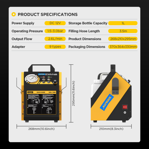 AUTOOL AST612 Pulsating Brake Fluid Bleeder