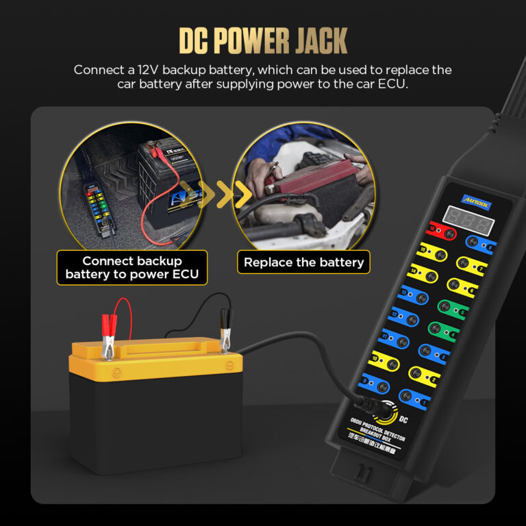 AUTOOL OBD2 Breakout Box Protocol Detector