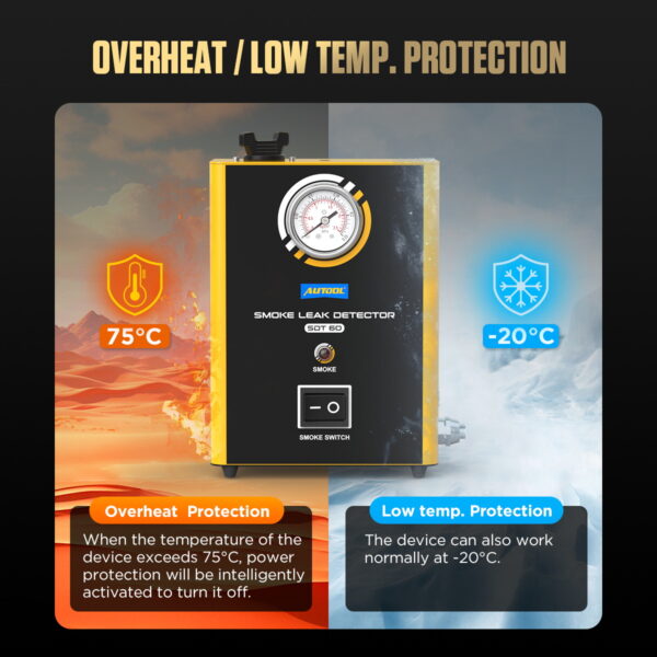 AUTOOL Smoke Leak Detector