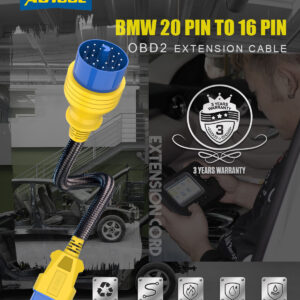 AUTOOL 40CM OBD2 Extension Cable Connector 20pin to 16pin OBD2 Adapter