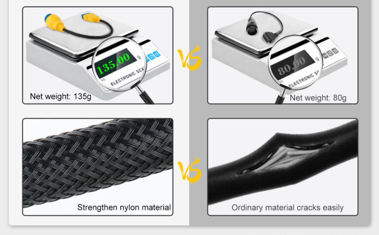 AUTOOL 42 CM Car OBD2 Reinforced Nylon Extension Cord 38PIN TO 16PIN Male to Female Cable for Benz