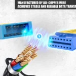 AUTOOL GM 12-Pin to 16-Pin 41cm OBD2 Adapter Cable