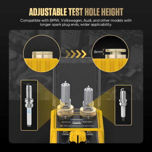 AUTOOL SPT105 Spark Plug Tester Tool Adjustable Spark Tester