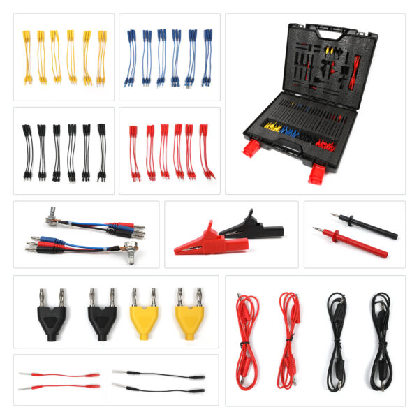 AUTOOL 92PCS Automotive Circuit Test Leads Kit, Multimeter Test Leads Kit with Carrying Case, Electrical Testers Wire Connectors Adapter Cables with Alligator Clips