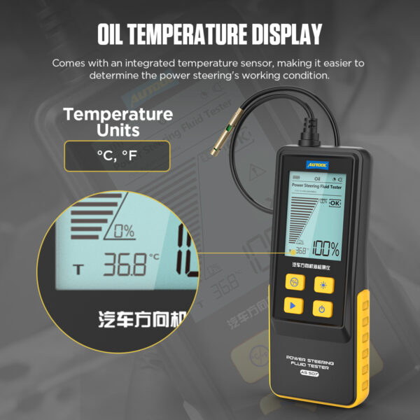 AUTOOL AS507 Power Steering Fluid Tester High Precision probe