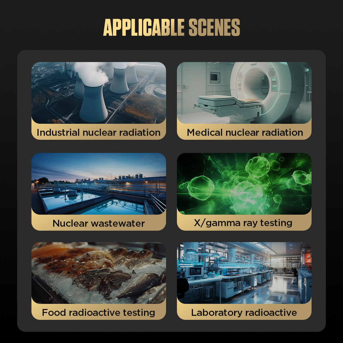 AUTOOL ND300 applicable radiation detection scenarios