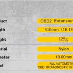 AUTOOL GM 12-Pin to 16-Pin 41cm OBD2 Adapter Cable
