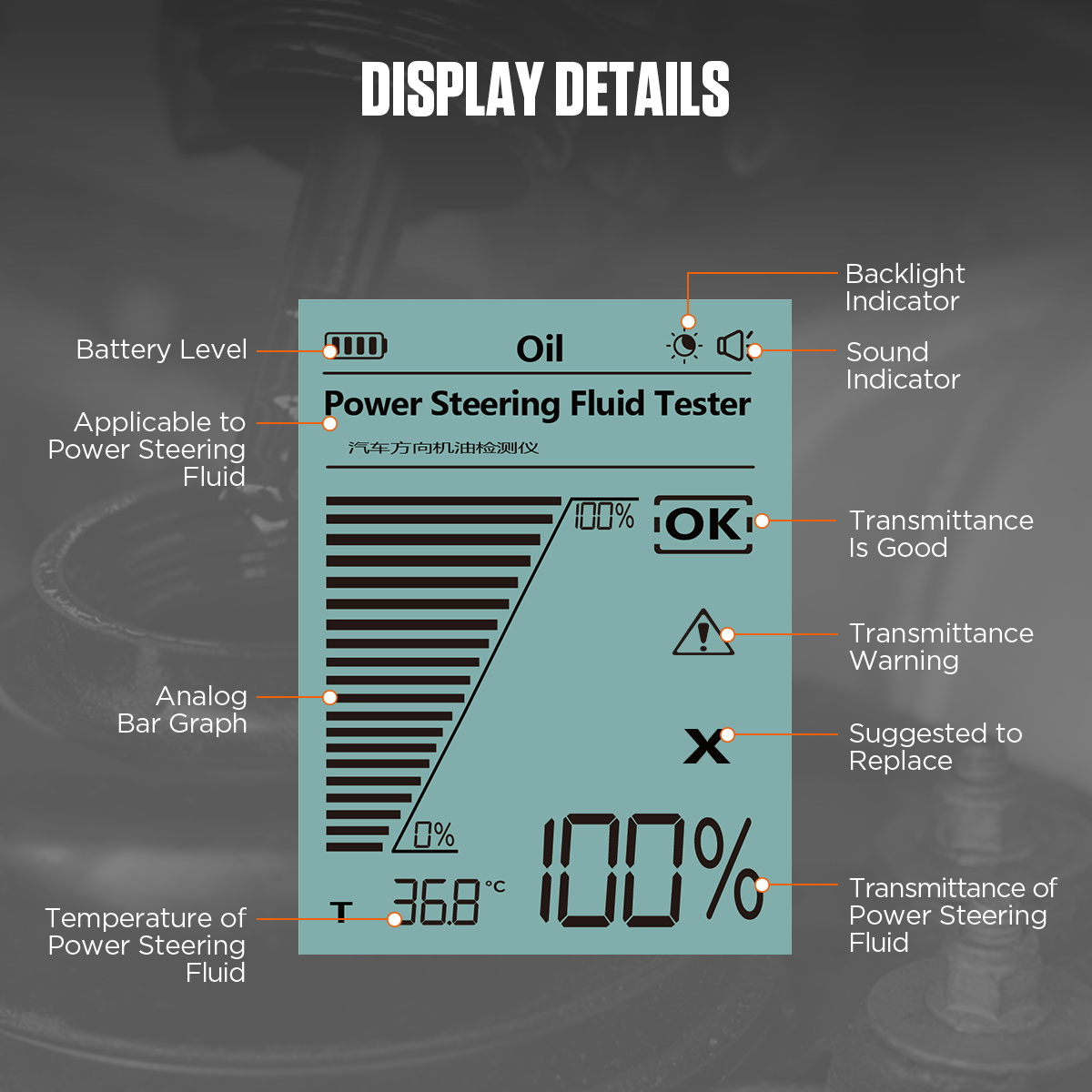 AUTOOL AS507 display interface introduction
