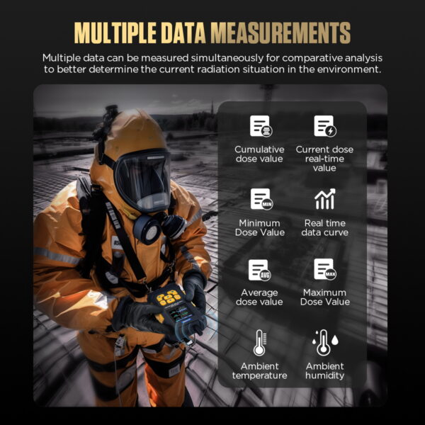 AUTOOL ND300 Geiger Counter Nuclear Radiation Detector Portable Handheld Beta Gamma X-ray