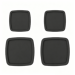 Set of four black protective target covers for the XC Series 3D wheel aligner accessories.