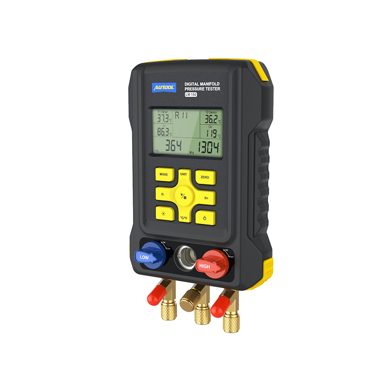 AUTOOL LM150 digital manifold gauge front product view