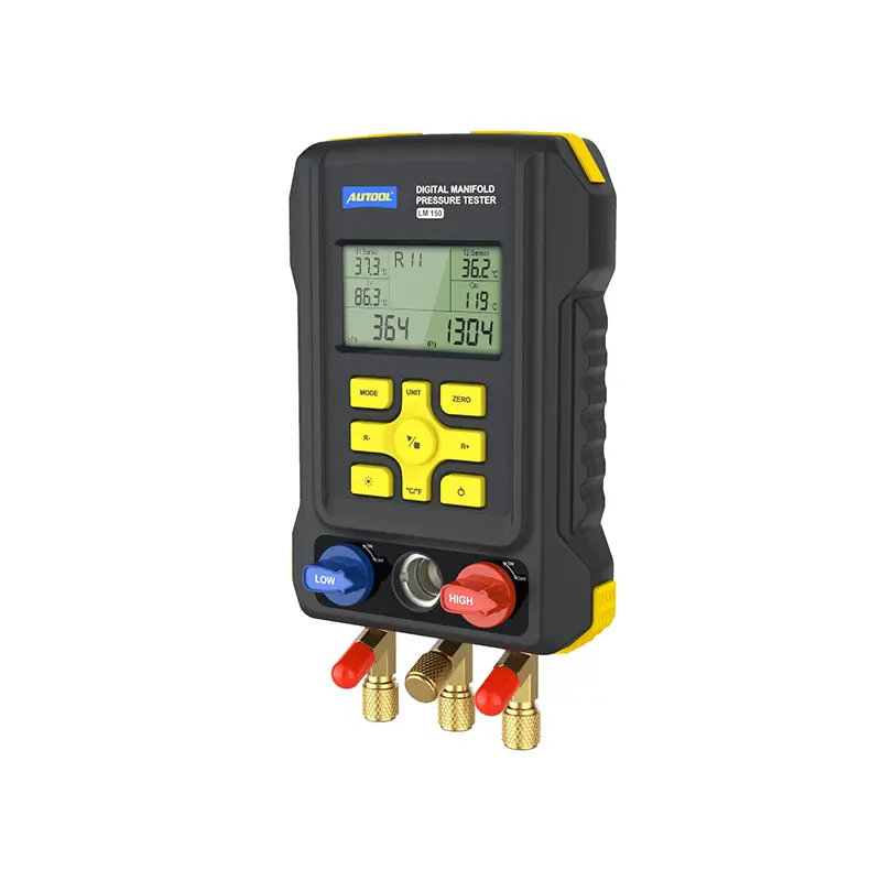 AUTOOL LM150 digital manifold gauge front product view