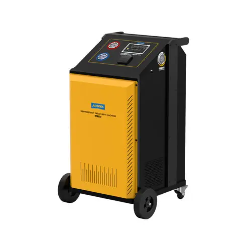 AUTOOL LM708 Fully Automatic Refrigerant Recovery Machine, Built-in Compressor, Scale & Filter, Touch Screen, HVAC Use for R134A & R1234YF
