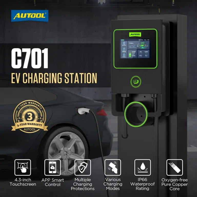 AUTOOL C701 Wall-Mounted Type 2 EV Charging Station