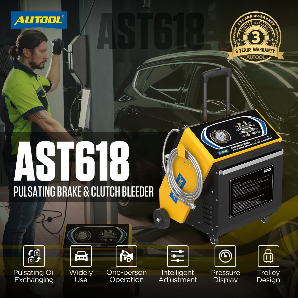 AUTOOL AST618 pulsating brake oil exchanger gift idea