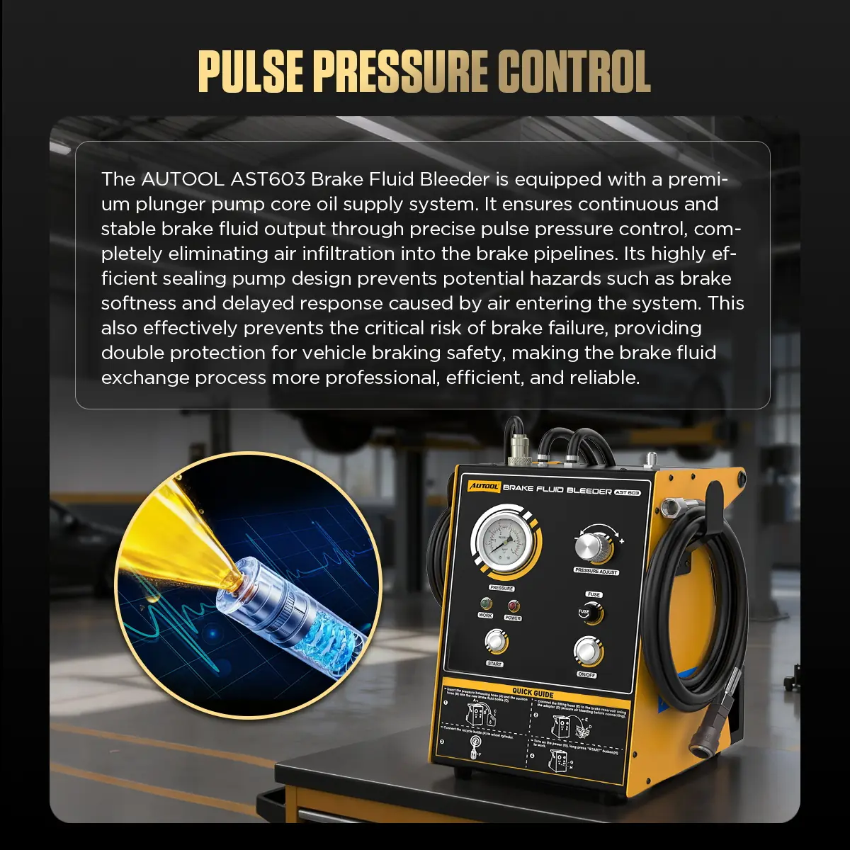 AUTOOL AST603 pulse pressure control feature image