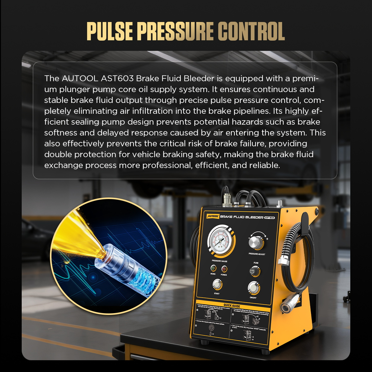 AUTOOL AST603 pulse pressure control feature image
