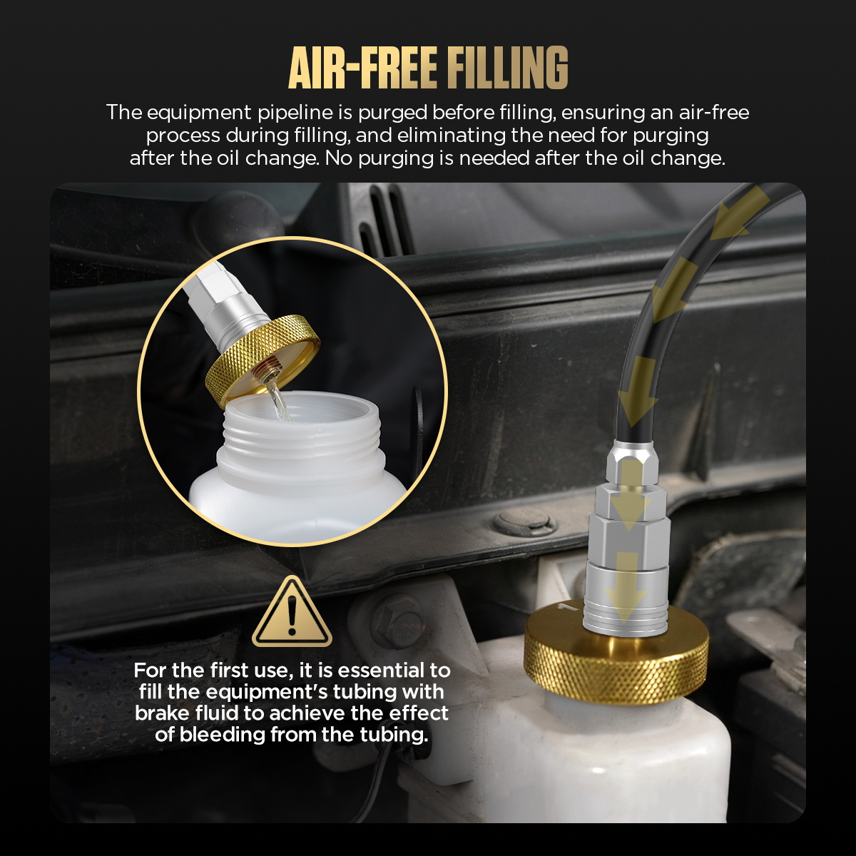 AUTOOL AST603 air-free filling feature image