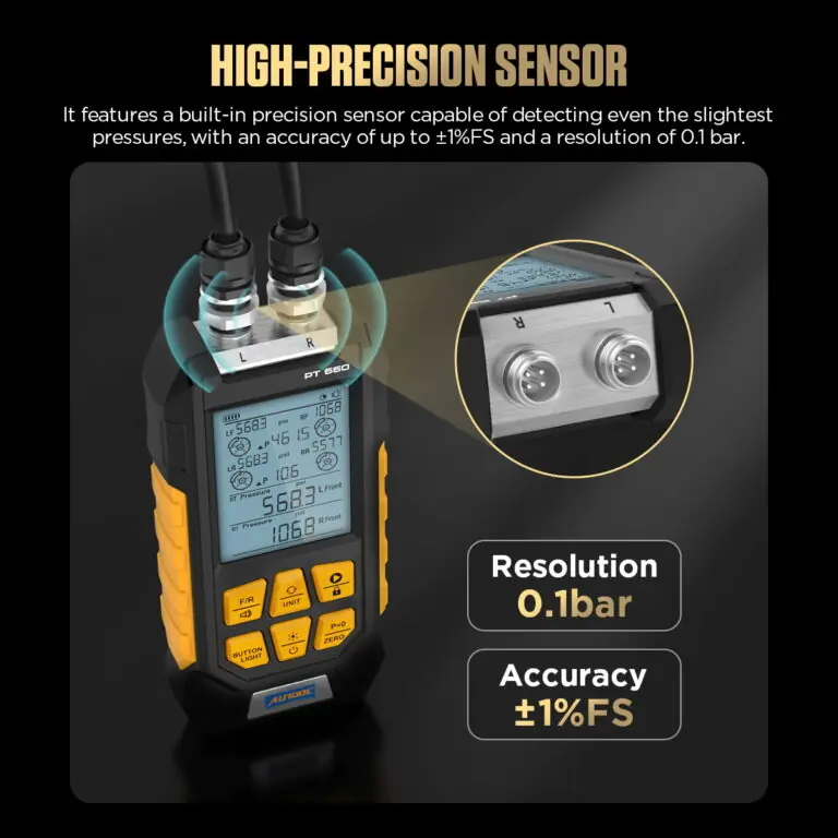 AUTOOL PT660 Dual-Channel Brake Pressure Gauge