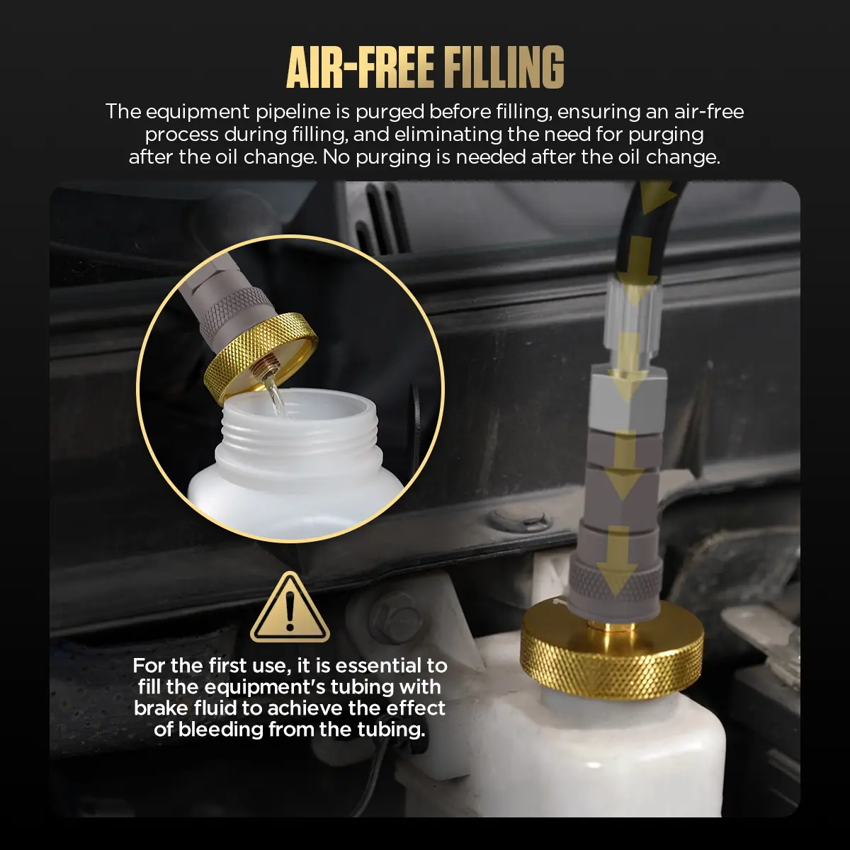AUTOOL AST603 air-free filling feature image