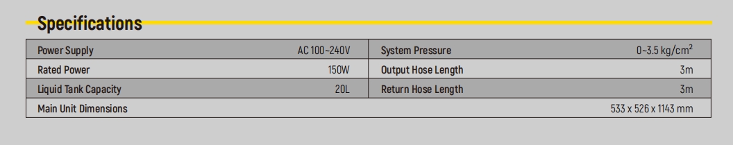 AUTOOL SC501 coolant exchange transparent pipeline detail