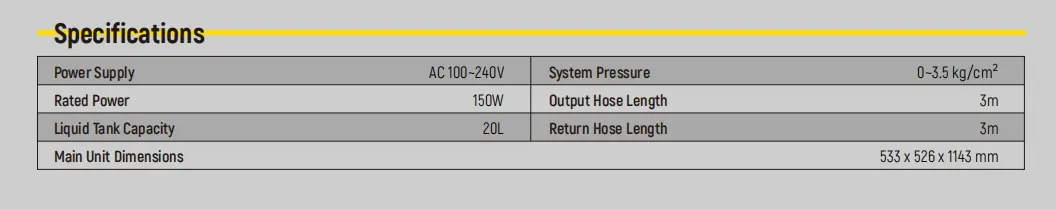 AUTOOL SC501 coolant exchange transparent pipeline detail