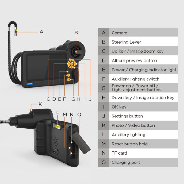 AUTOOL SVB403 Automotive Engine Borescope Camera