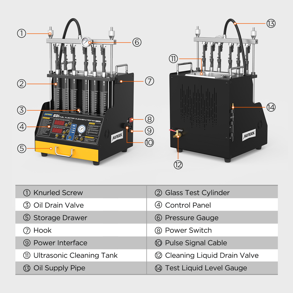 AUTOOL CT450 structure and product detail diagram