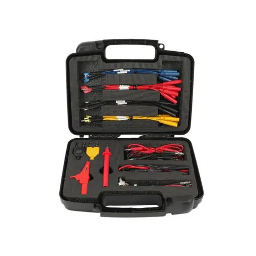 AUTOOL 48PCS Test Lead Kit Banana Plug To Test Hook Cable Replaceable Multimeter Probe Test Wire Probe Alligator Clip