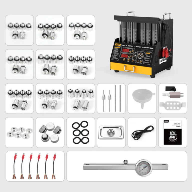 AUTOOL CT450 6-Cylinder Heated Injector Cleaner and Tester-13 AUTOOL CT450 เครื่องทำความสะอาดและทดสอบหัวฉีดแบบให้ความร้อนสำหรับเครื่องยนต์ 6 สูบ
