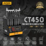 AUTOOL CT450 6-Cylinder Heated Injector Cleaner and Tester-2 AUTOOL CT450 เครื่องทำความสะอาดและทดสอบหัวฉีดแบบให้ความร้อนสำหรับเครื่องยนต์ 6 สูบ