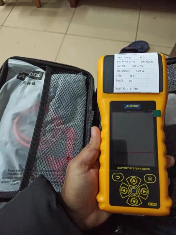 AUTOOL BT760 Battery Load Tester with Printer