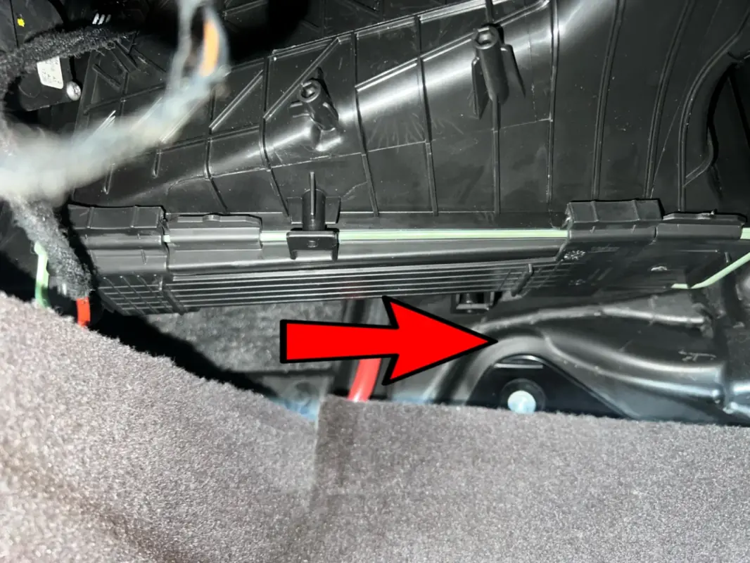 Mercedes cabin air filter removal direction image 6