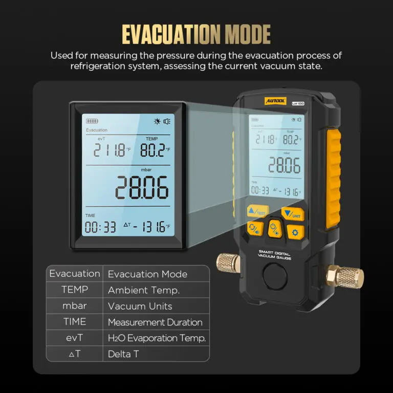 AUTOOL LM100 Smart Digital Vaccum Gauge