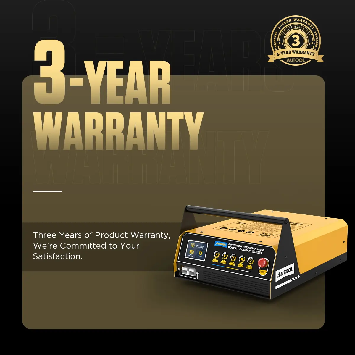 AUTOOL EM355 3-year warranty support image