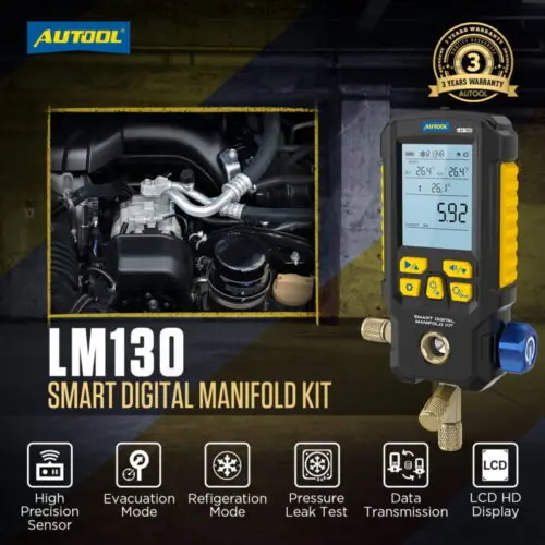 AUTOOL LM130 Smart Digital Manifold Kit