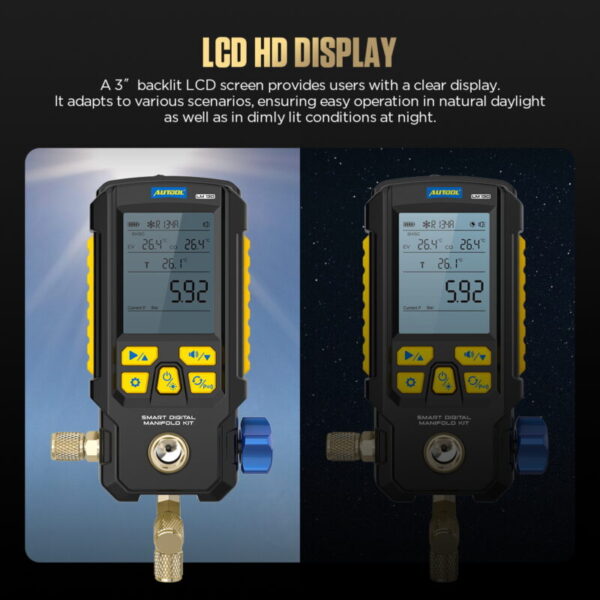 AUTOOL LM130 Smart Digital Manifold Kit