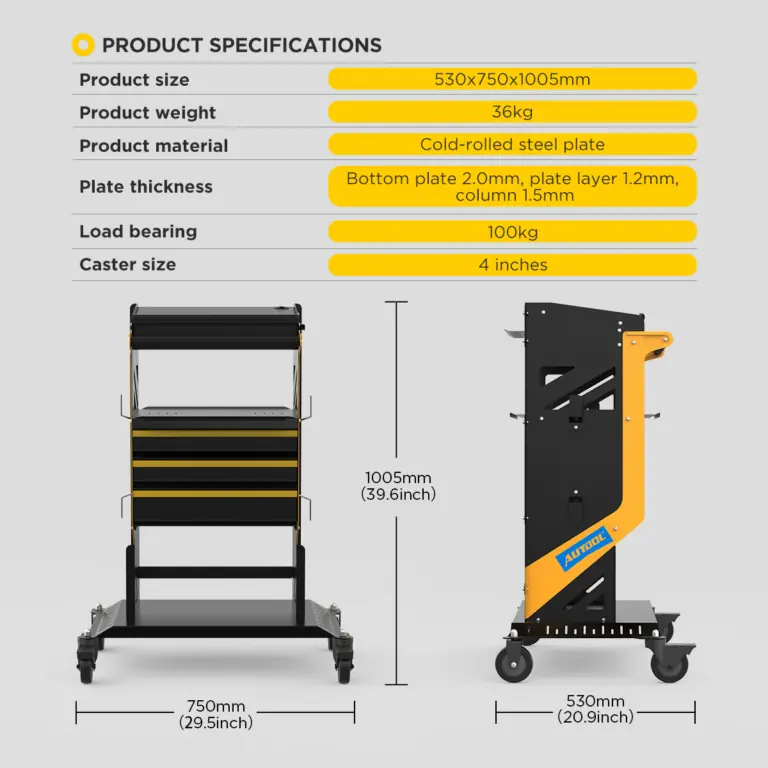 AUTOOL T26 Multi-Drawer Workshop Tool Cart