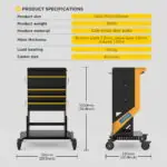 AUTOOL T27 Workshop Trolley Tool Trolley With Wheels