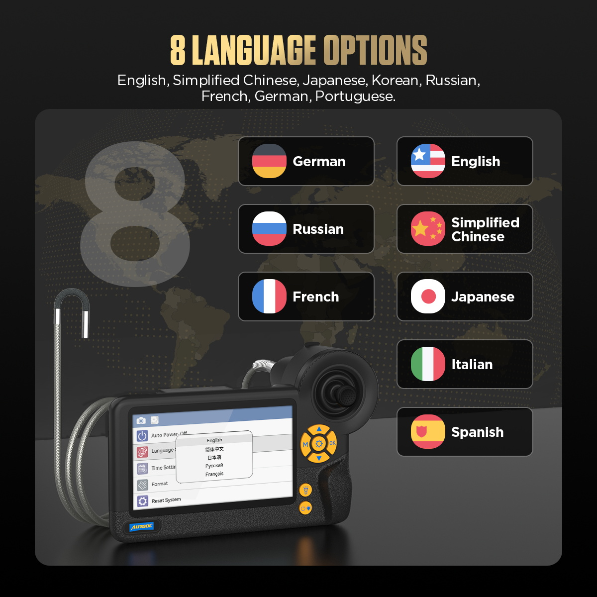 AUTOOL SVB408 supported languages feature image