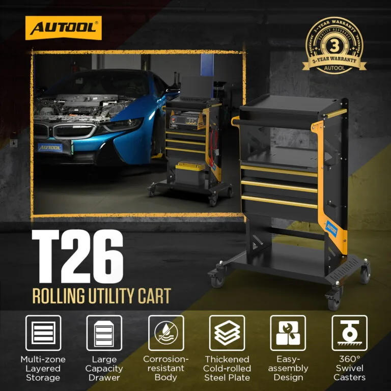 AUTOOL T26 Multi-Drawer Workshop Tool Cart