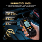 AUTOOL PT503 Mini Differential Pressure Gauge