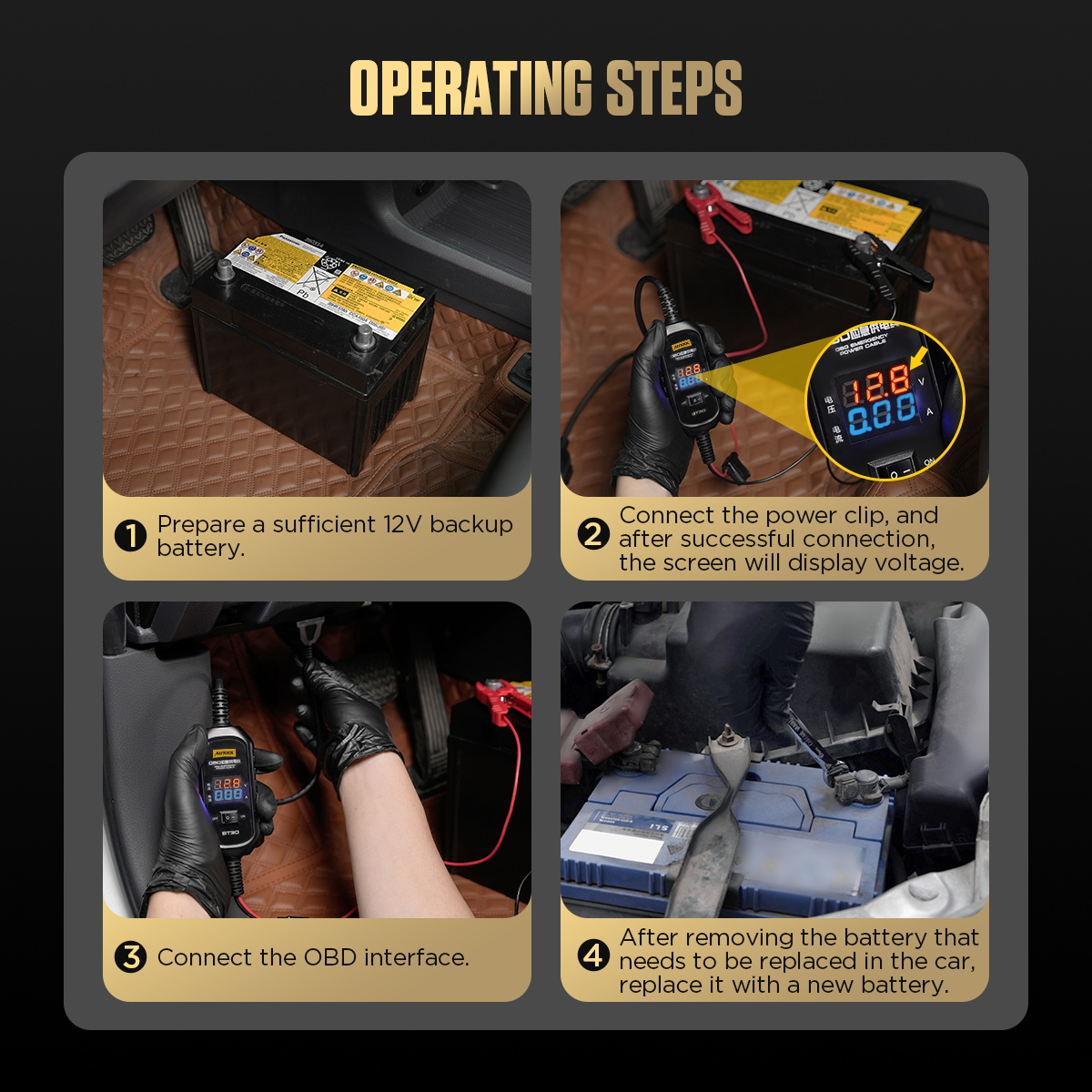 AUTOOL BT30 operating steps image