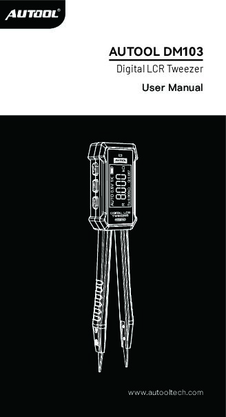 AUTOOL DM103 user manual preview