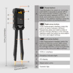 AUTOOL DM103 Digital LCR Tweezer for Resistance Capacitance and Inductance