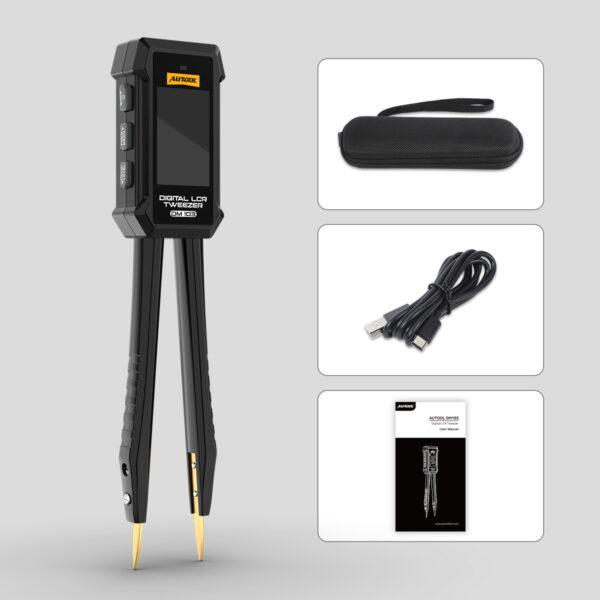 AUTOOL DM103 Digital LCR Tweezer for Resistance Capacitance and Inductance